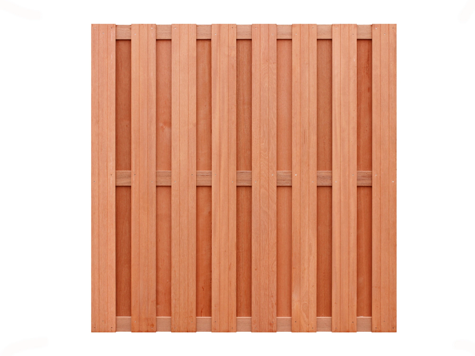 Hardhout Schutting Geschaafd 180 x 180 cm - Afbeelding 1